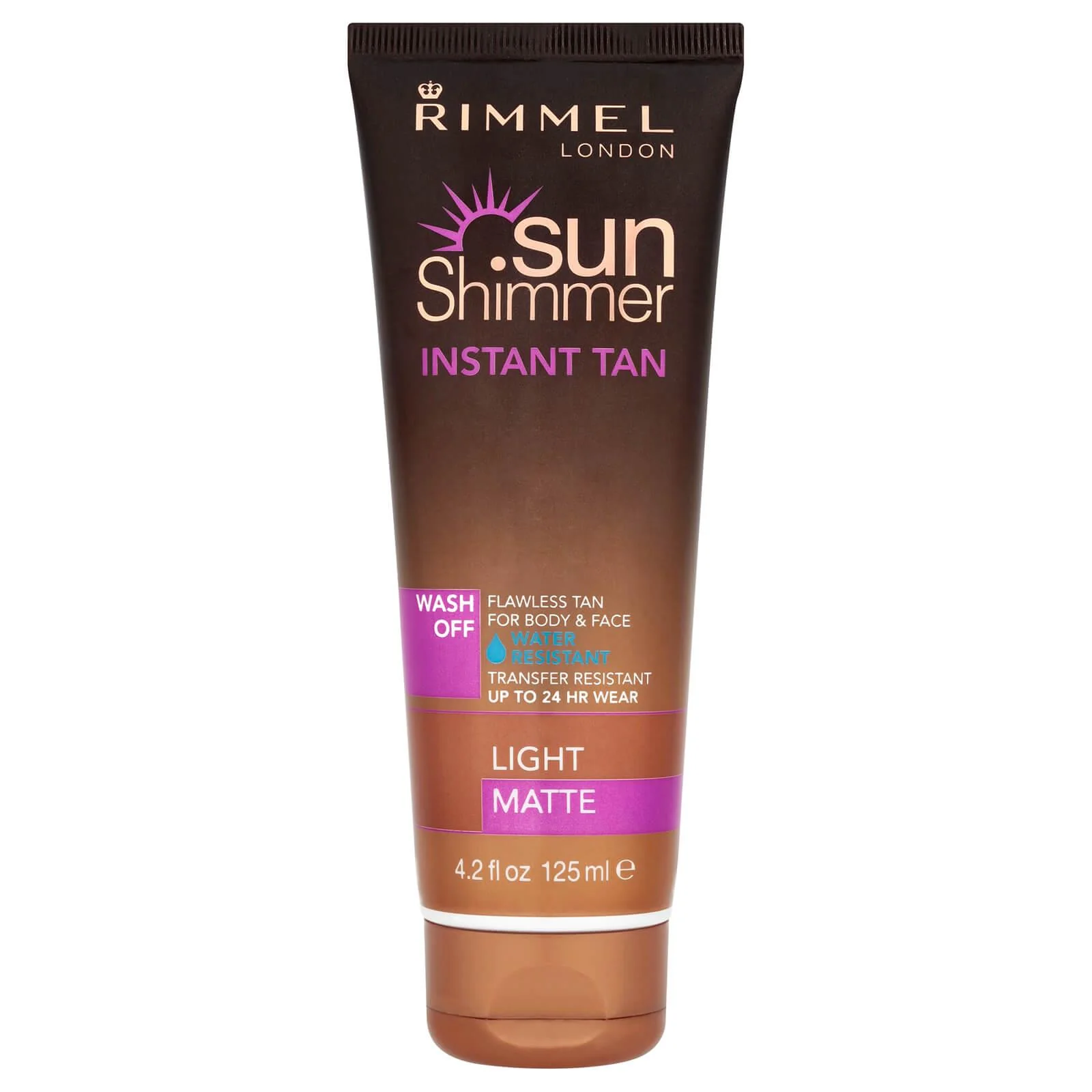 Rimmel Water Resistant Instant Tan Wash Off Light Matte 125ml