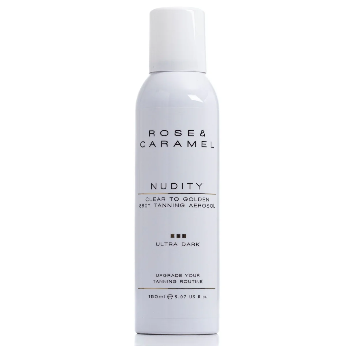Rose & Caramel Nudity Clear To Golden Ultra Dark Self Tanning Aerosol 200ml