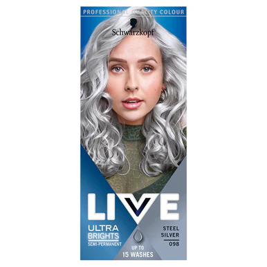 Schwarzkopf LIVE Ultra Brights Semi-Permanent 098 Steel Silver