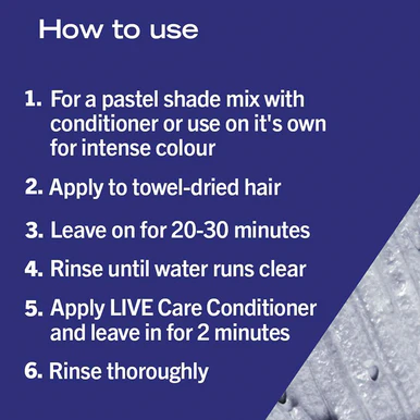 Schwarzkopf LIVE Ultra Brights Semi-Permanent 098 Steel Silver - Image 3
