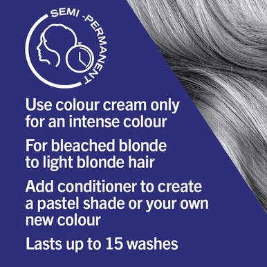 Schwarzkopf LIVE Ultra Brights Semi-Permanent 098 Steel Silver - Image 6