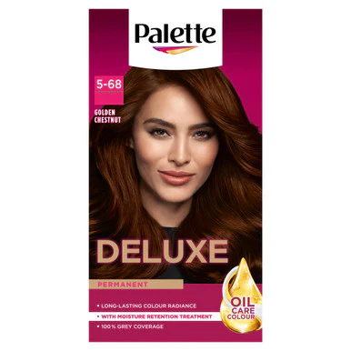 Schwarzkopf Palette Deluxe Hair Dye Golden Chestnut 5-68 1 Box