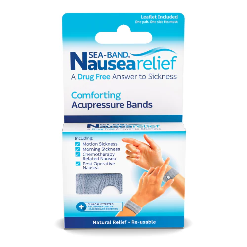 Sea-Band Nausea Relief Adult Grey Acupressure Bands