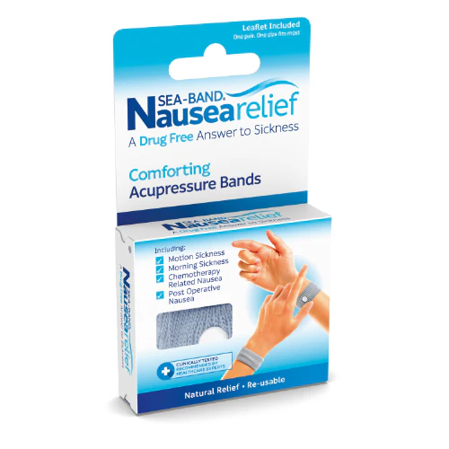 Sea-Band Nausea Relief Adult Grey Acupressure Bands - Image 2