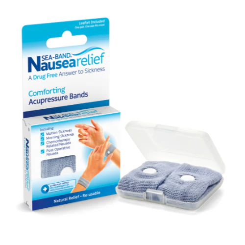 Sea-Band Nausea Relief Adult Grey Acupressure Bands - Image 3