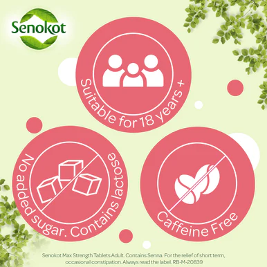 Senokot Max Strength (12 Years Plus) 48 Tablets - Image 9