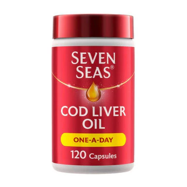 Seven Seas Cod Liver Oil One-A-Day 120 Capsules