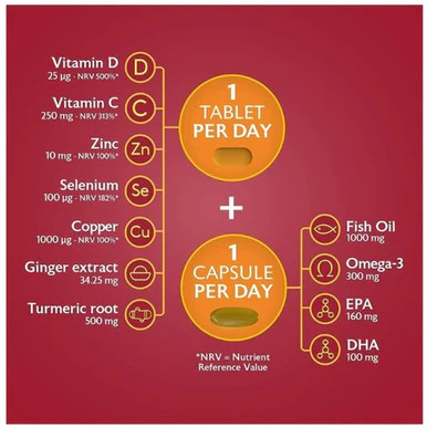 Seven Seas Omega 3 & Immunity 30 Capsules + 30 Tablets - Image 4