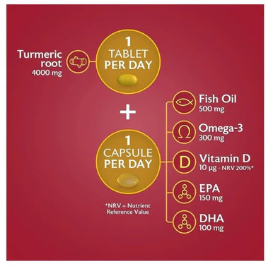 Seven Seas Omega 3 & Turmeric 30 Capsules + 30 Tablets - Image 3