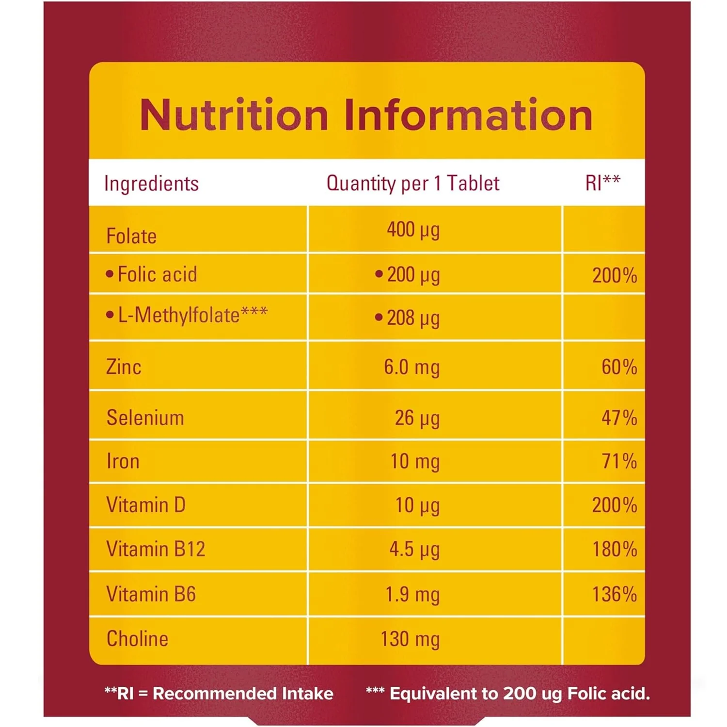 Seven Seas Trying For A Baby Pre-Conception 28 Tablets - Image 2