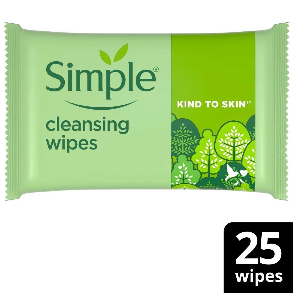 Simple Kind To Skin Biodegradable Face Wipes 25s - Image 3
