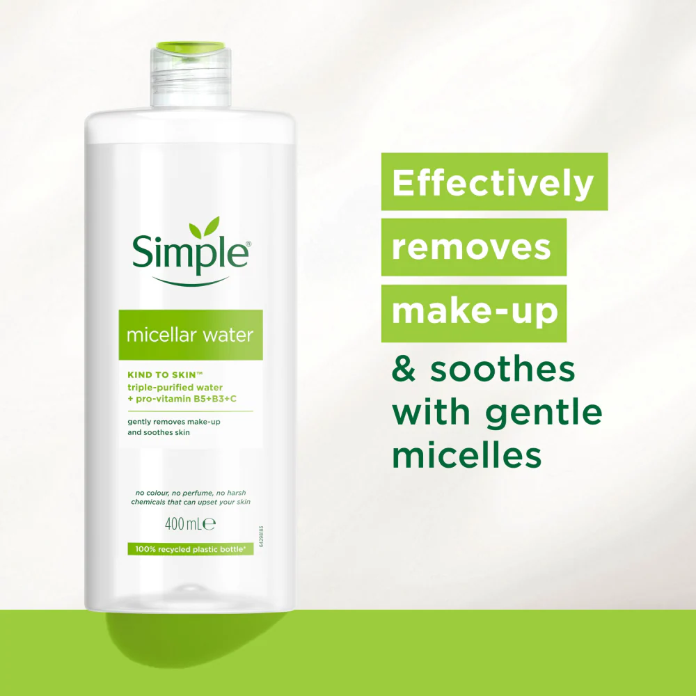 Simple Kind To Skin Micellar Cleansing Water 400ml - Image 4