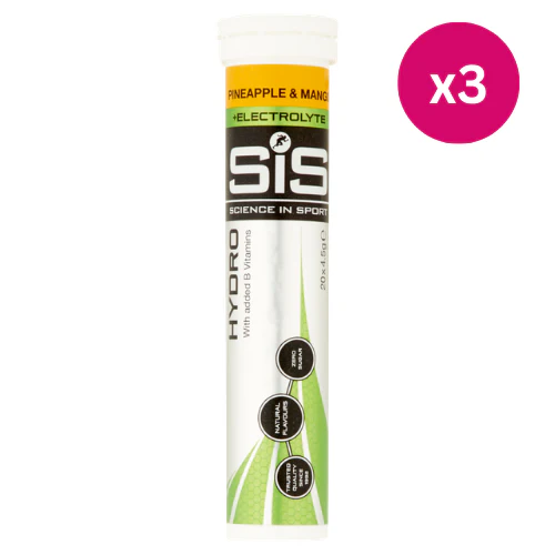 SiS GO Hydro Hydration Tablets Pineapple and Mango (20x4.2g) x3