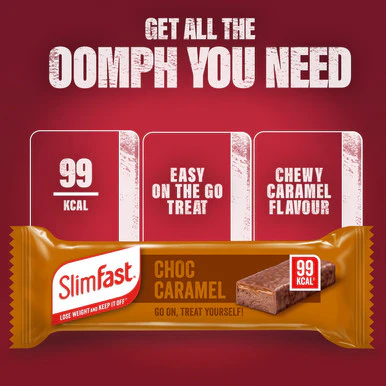 SlimFast Chocolate Caramel Treat Bar Multipack 6 x 26g - Image 2