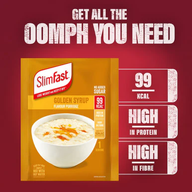 Slimfast Porridge Golden Syrup flavour 5 x 29g - Image 2