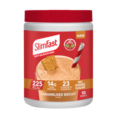 SlimFast Powder Caramelised Biscuit 10 Servings 365g