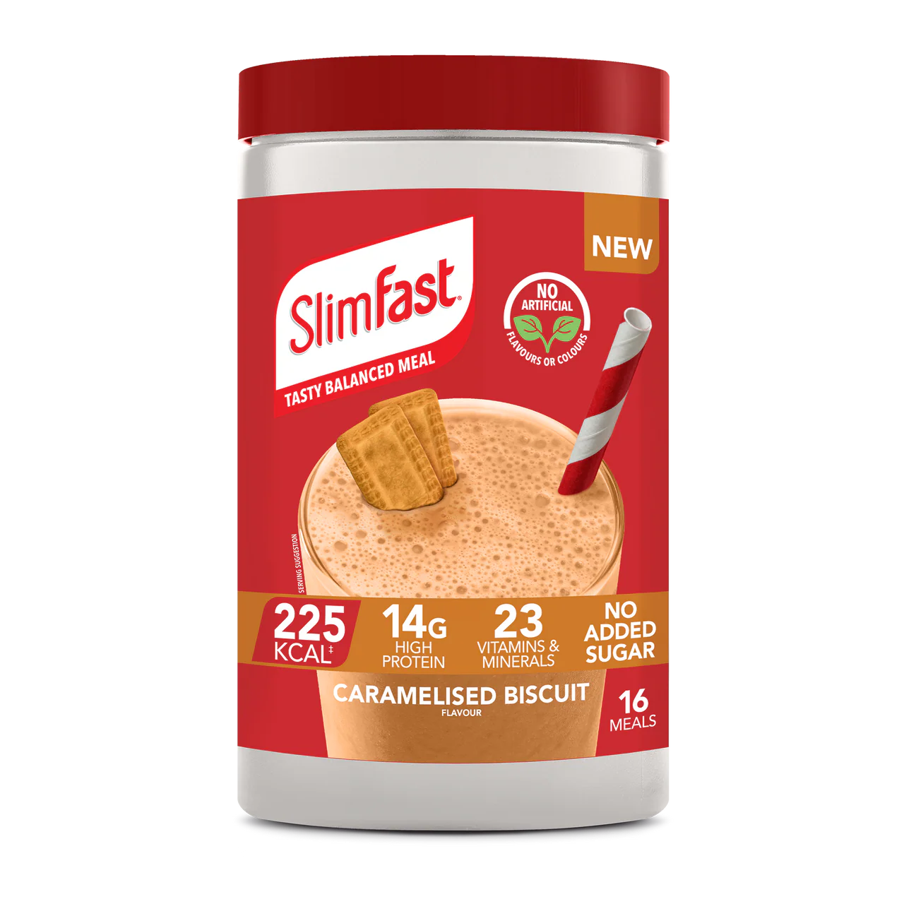 SlimFast Powder Caramelised Biscuit 16 Servings 584g
