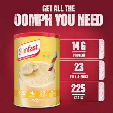 SlimFast Powder Banana 584g - Image 2