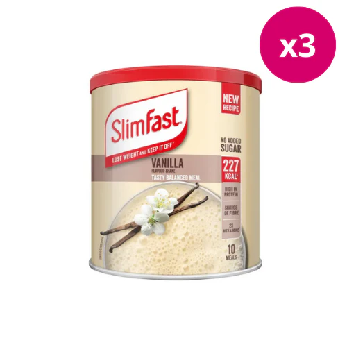 SlimFast Powder Tin Vanilla 365g x3