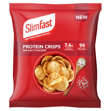 Slimfast Protein Crisps Sea Salt 12 x 23g - Image 2