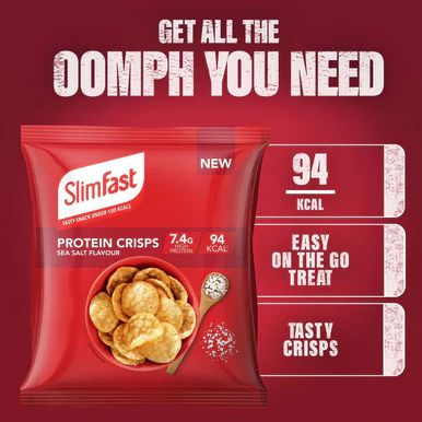 Slimfast Protein Crisps Sea Salt 12 x 23g - Image 3
