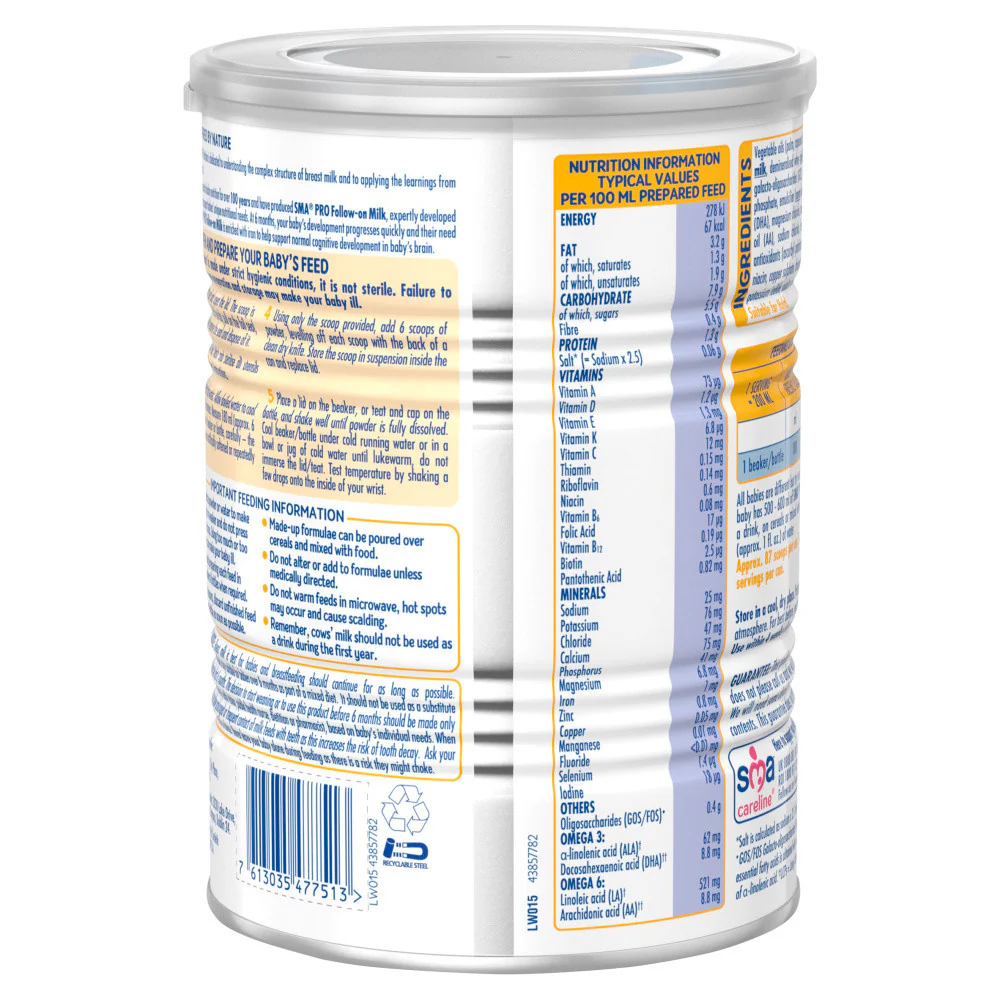 SMA PRO Follow On Milk 6 Months+ 400g - Image 2