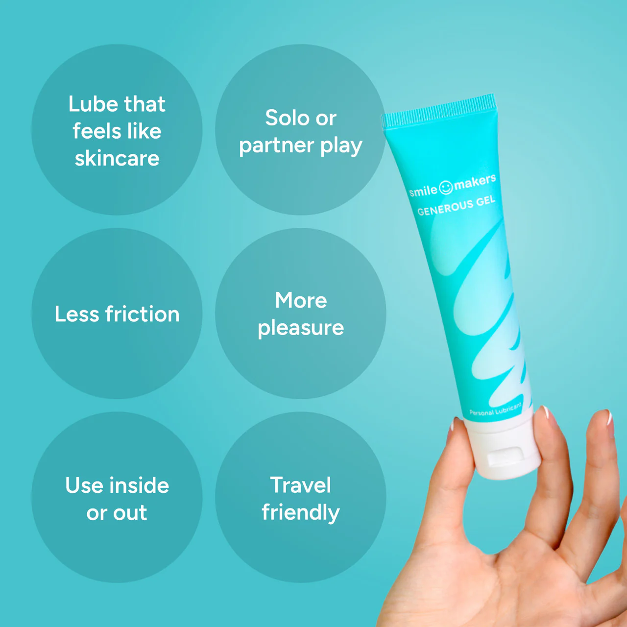 Smile Makers Generous Gel Water-Based Lubricant 60ml - Image 2