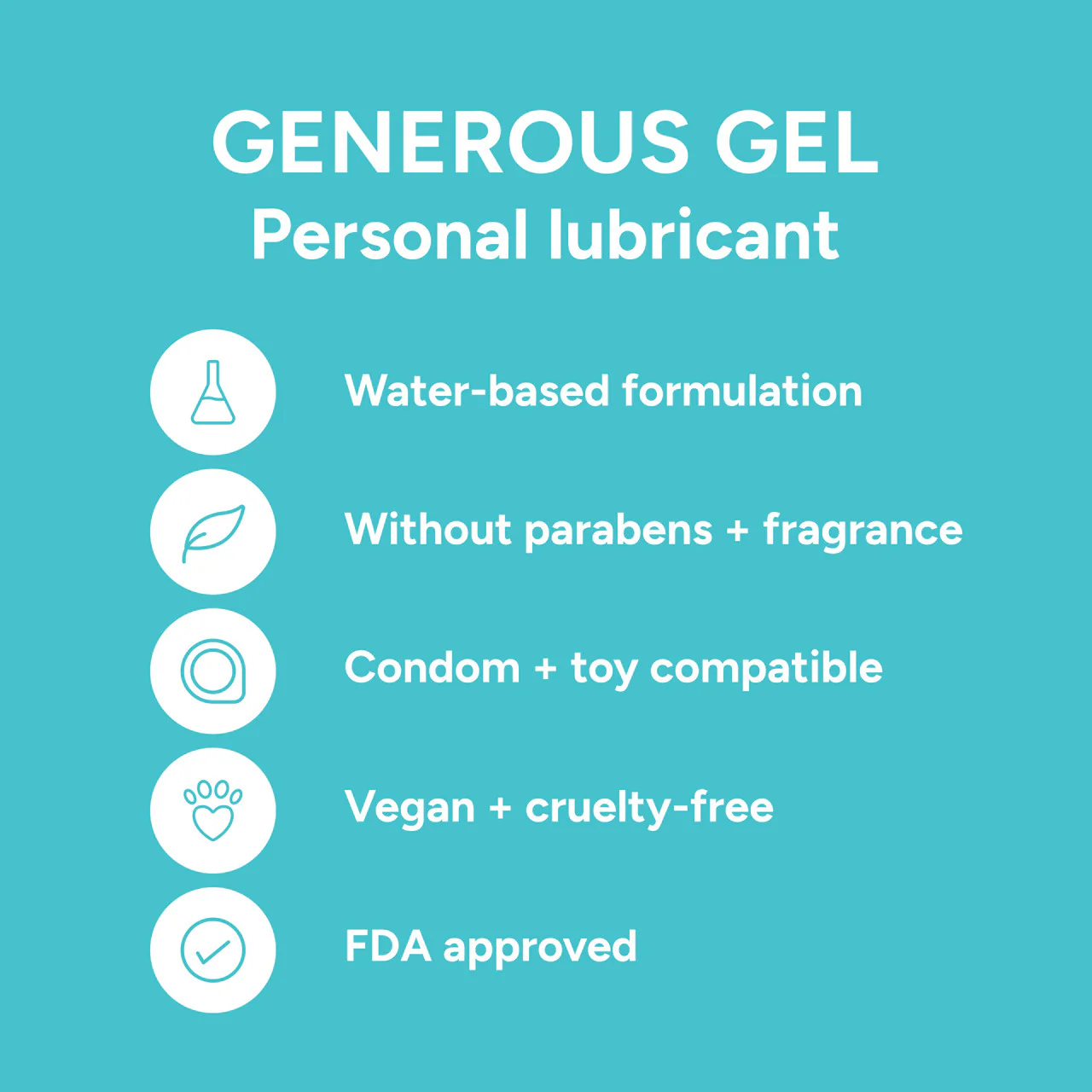Smile Makers Generous Gel Water-Based Lubricant 60ml - Image 4