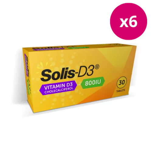 Solis D3 800iu Tablets - 6 Month Supply