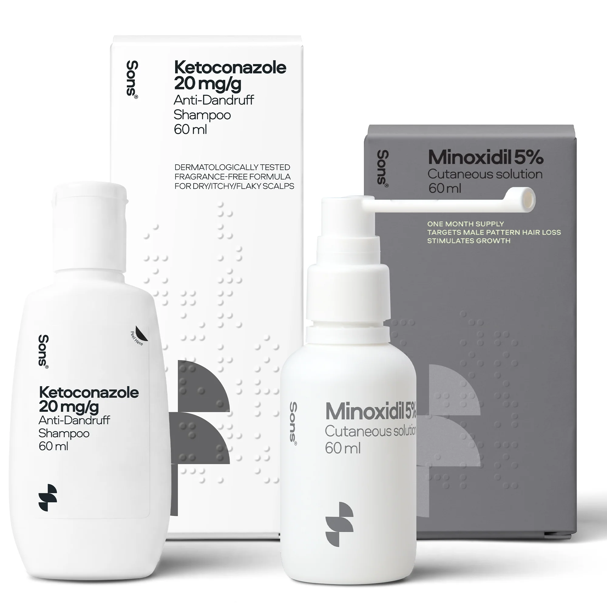 Sons Minoxidil 60ml & Ketoconazole 60ml