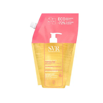 SVR TOPIALYSE Moisturising Face & Body Shower Oil, Refill 1L