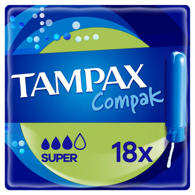 Tampax Compak Super Tampons 18 Tampons