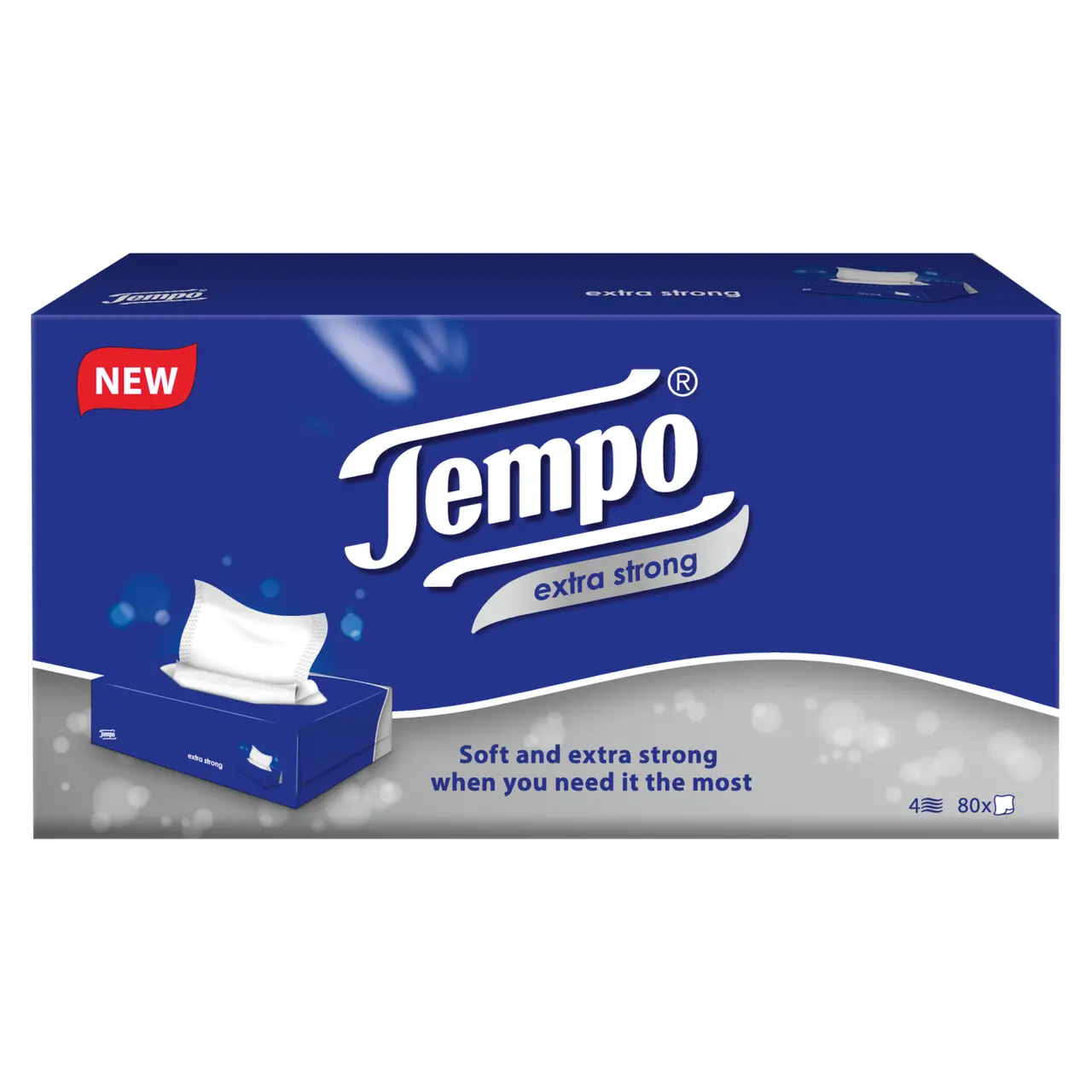 Tempo Extra Strong Tissues 80s 80 Tissues