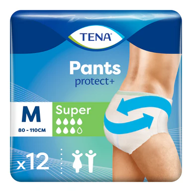 TENA Incontinence Pants Super Medium Size 12 Pack