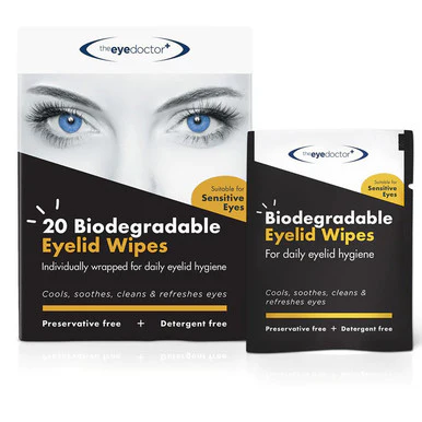 The Eye Doctor Biodegradable Eyelid Wipes 20 Pack - Image 2