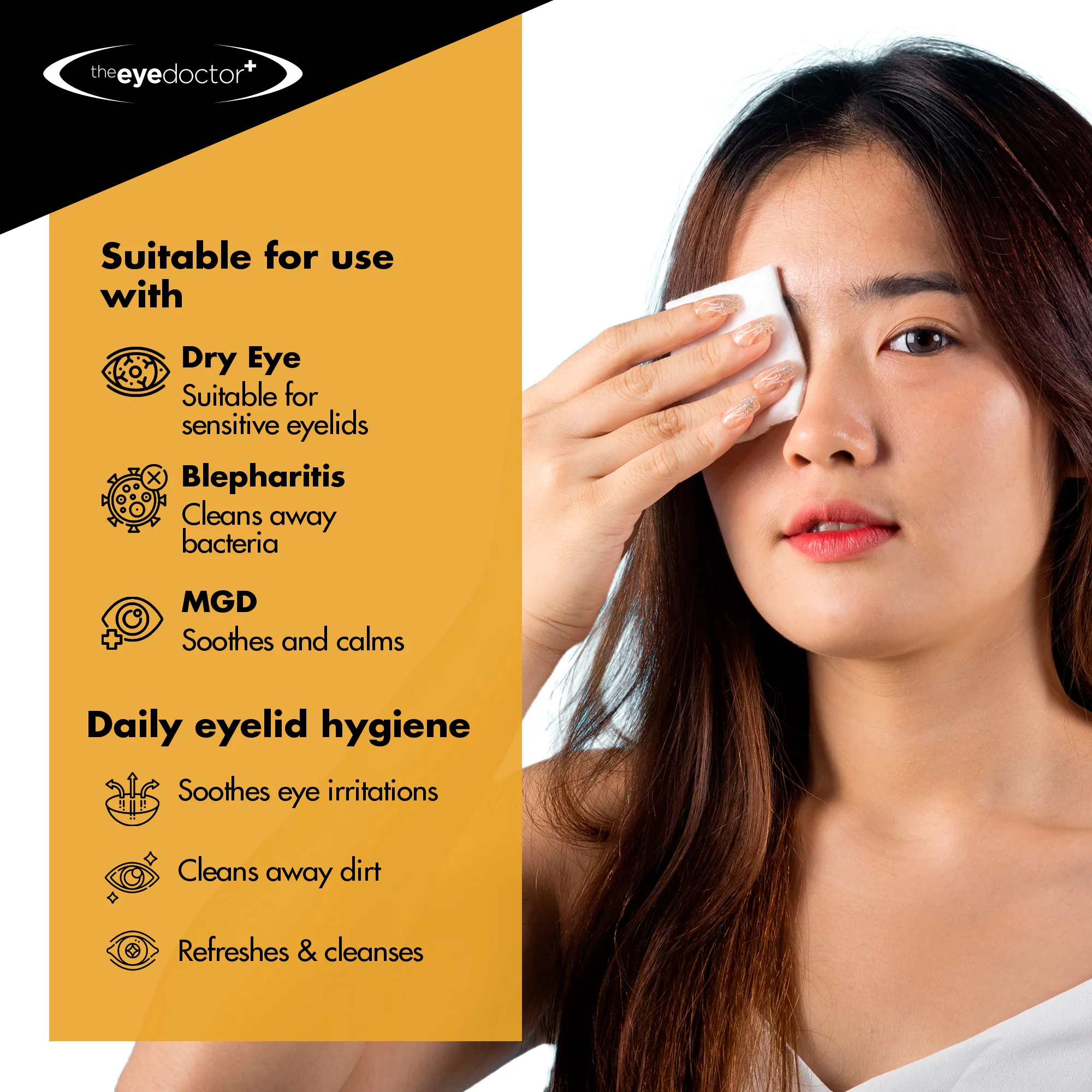 The Eye Doctor Eye Lid Wipes 40 Pack - Image 3
