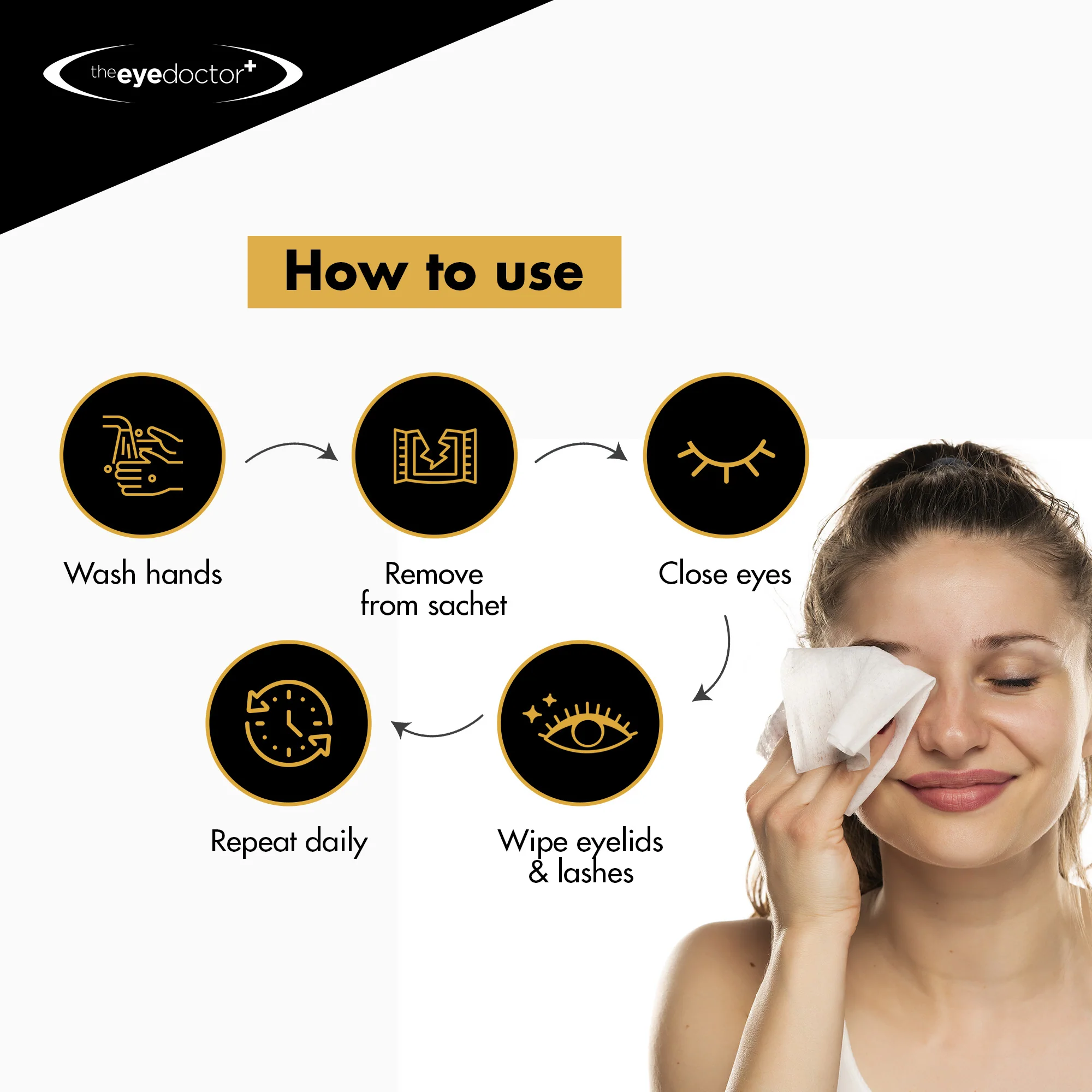 The Eye Doctor Eye Lid Wipes 40 Pack - Image 6