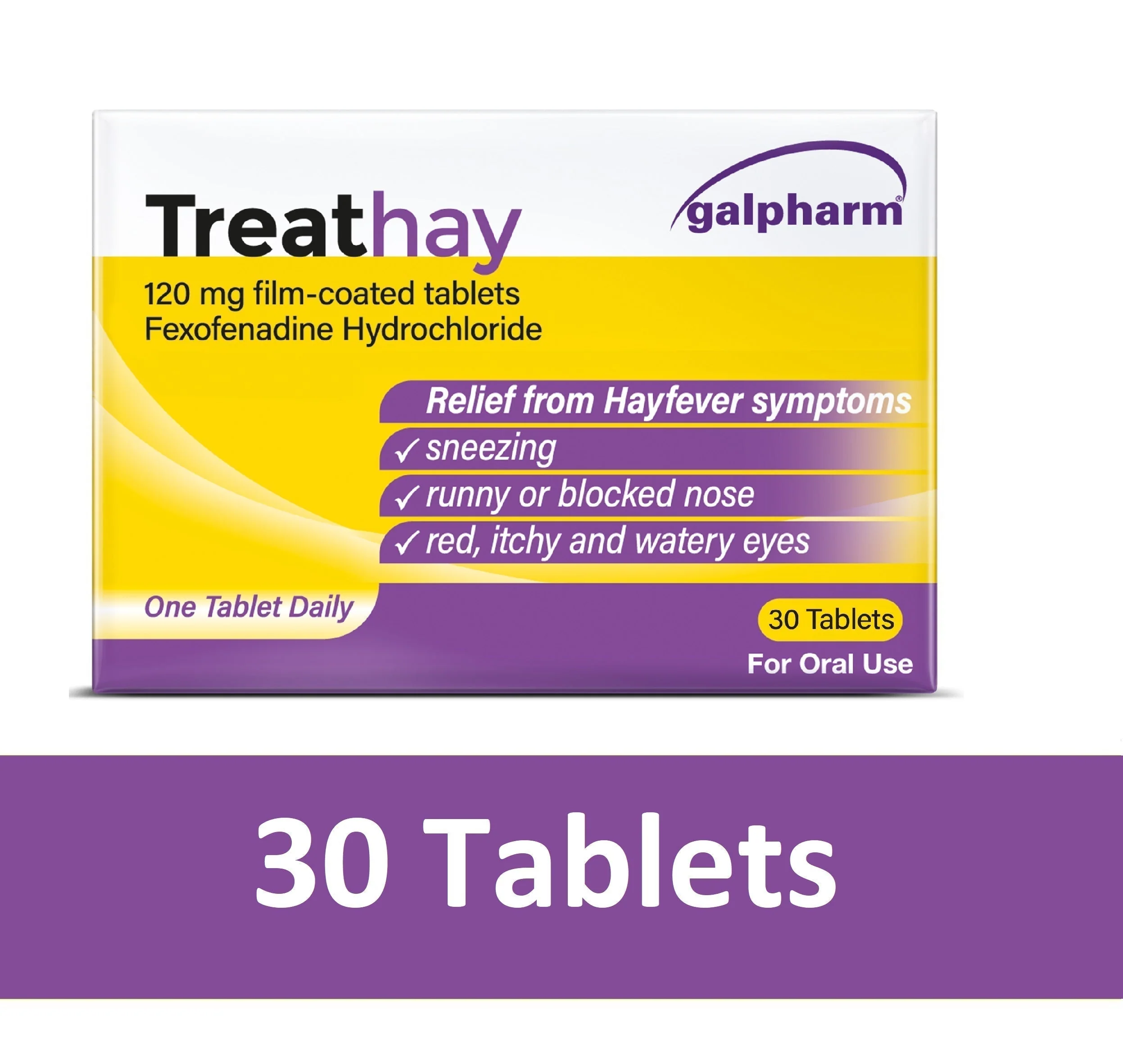 TreatHay 120mg fexofenadine hydrochloride allergy tablets - Image 5