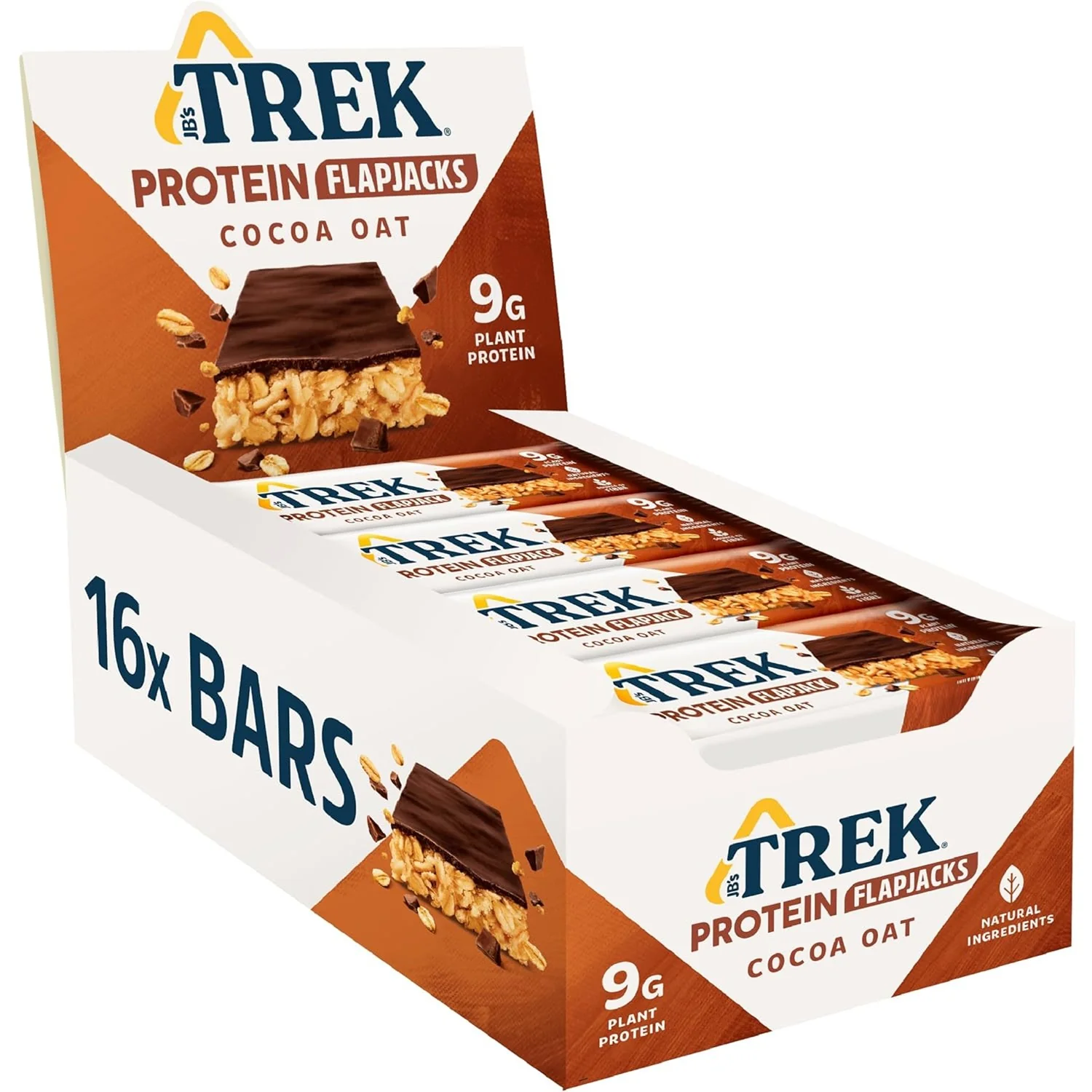 Trek Protein Flapjacks Cocoa Oat 16x50g