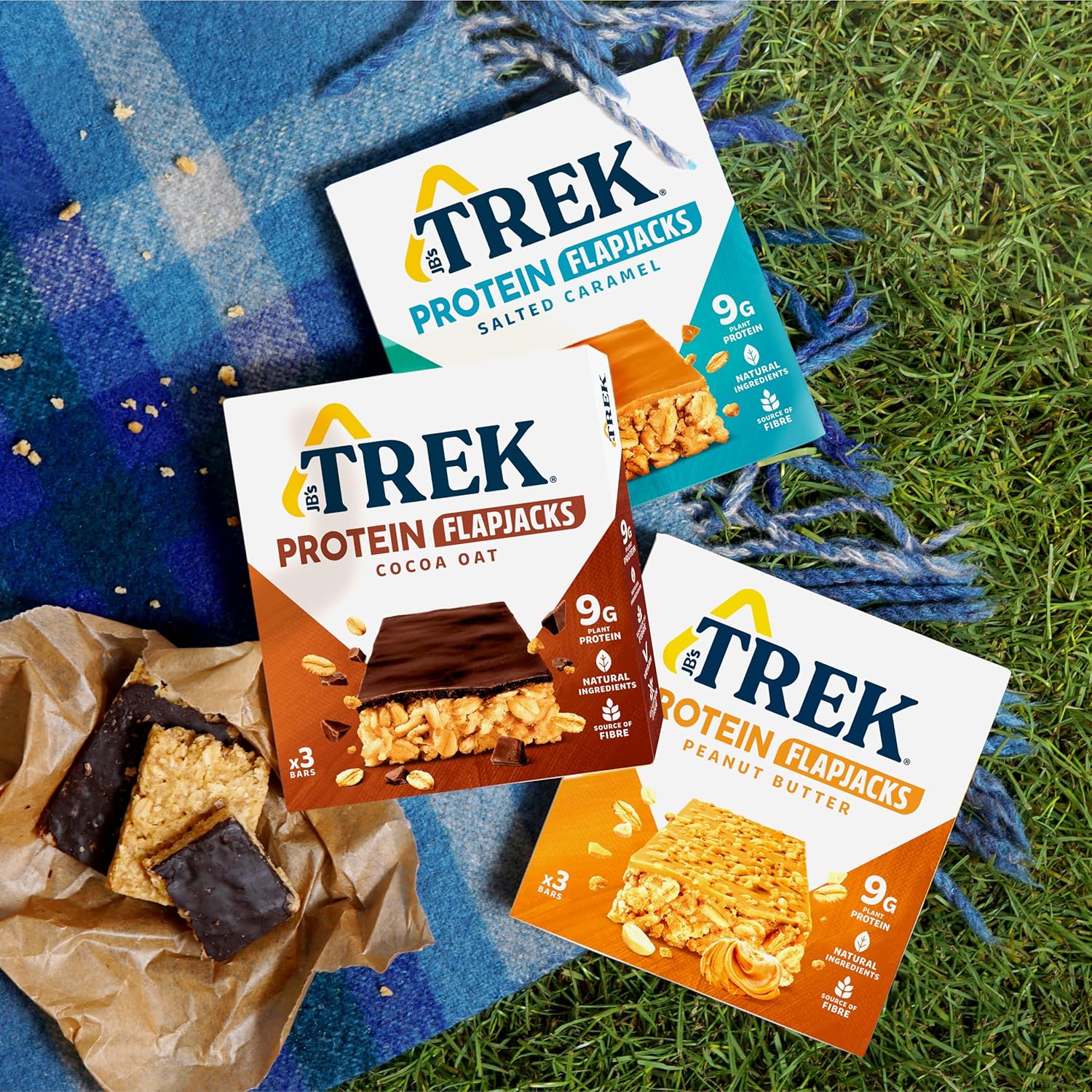 Trek Protein Flapjacks Cocoa Oat 16x50g - Image 5