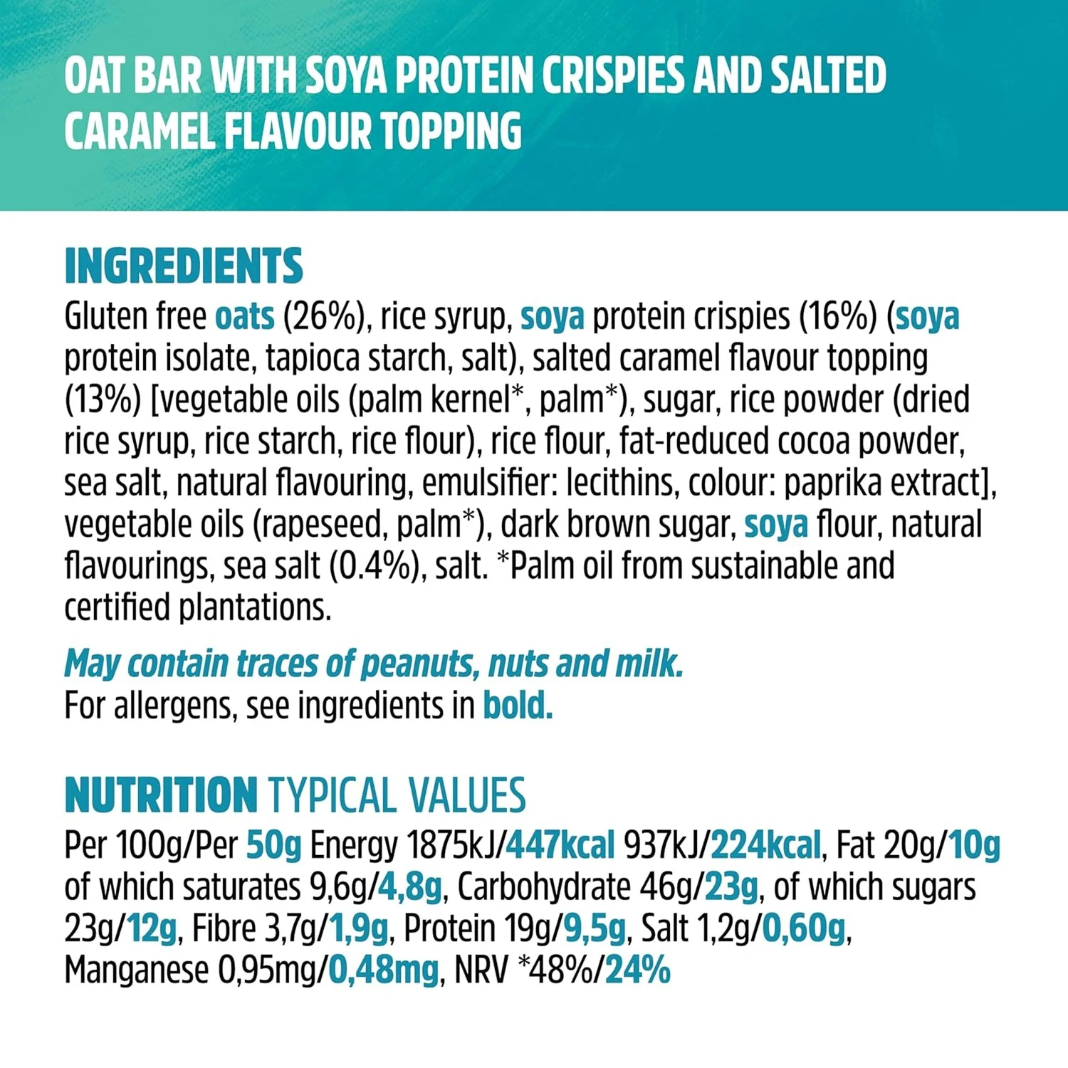 Trek Protein Flapjacks Salted Caramel 16x50g - Image 6