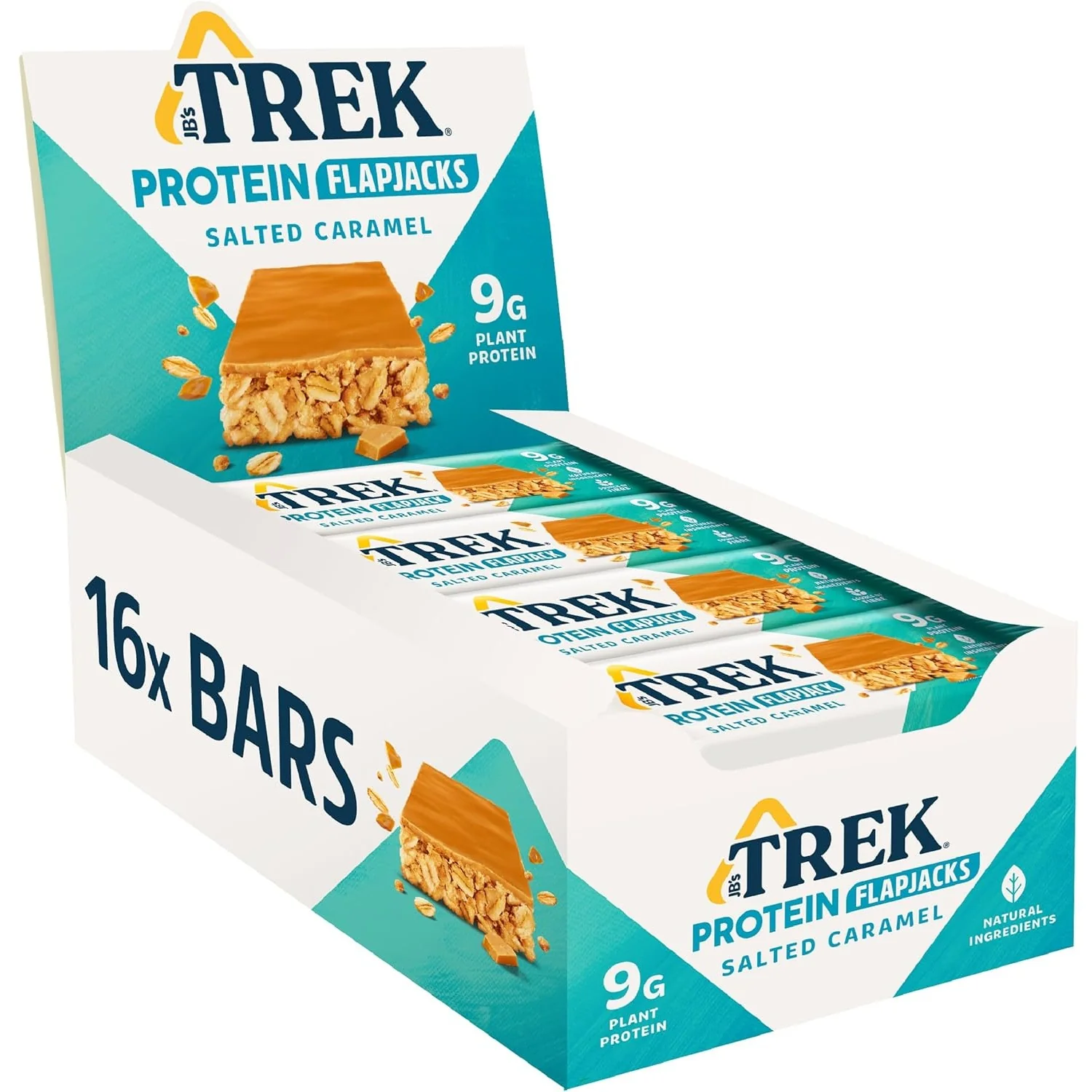 Trek Protein Flapjacks White Chocolate & Raspberry 16x50g