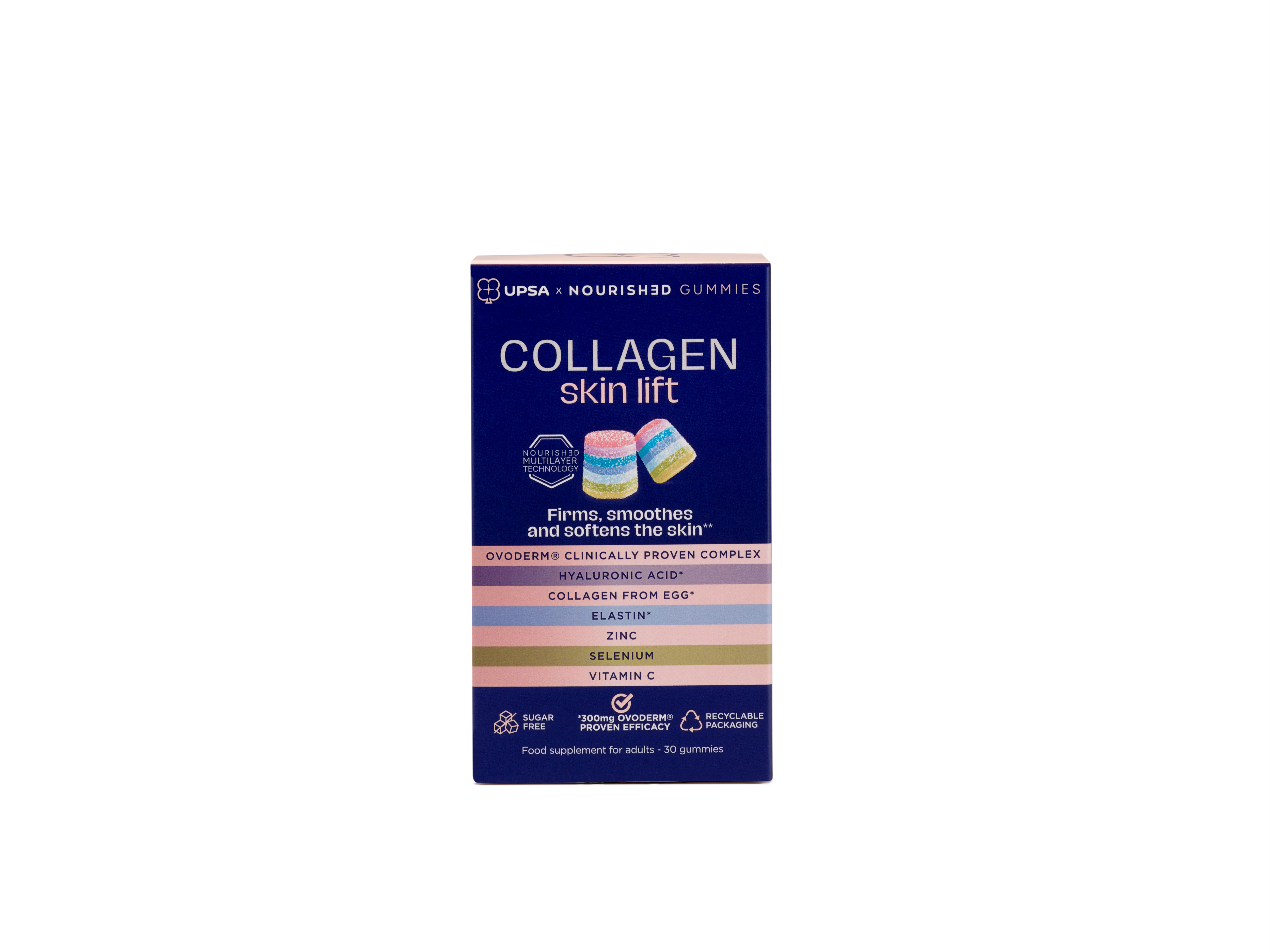 UPSA x Nourished 7-in-1 Collagen Skin Lift Gummies for Adults 30 Gummies - Image 2