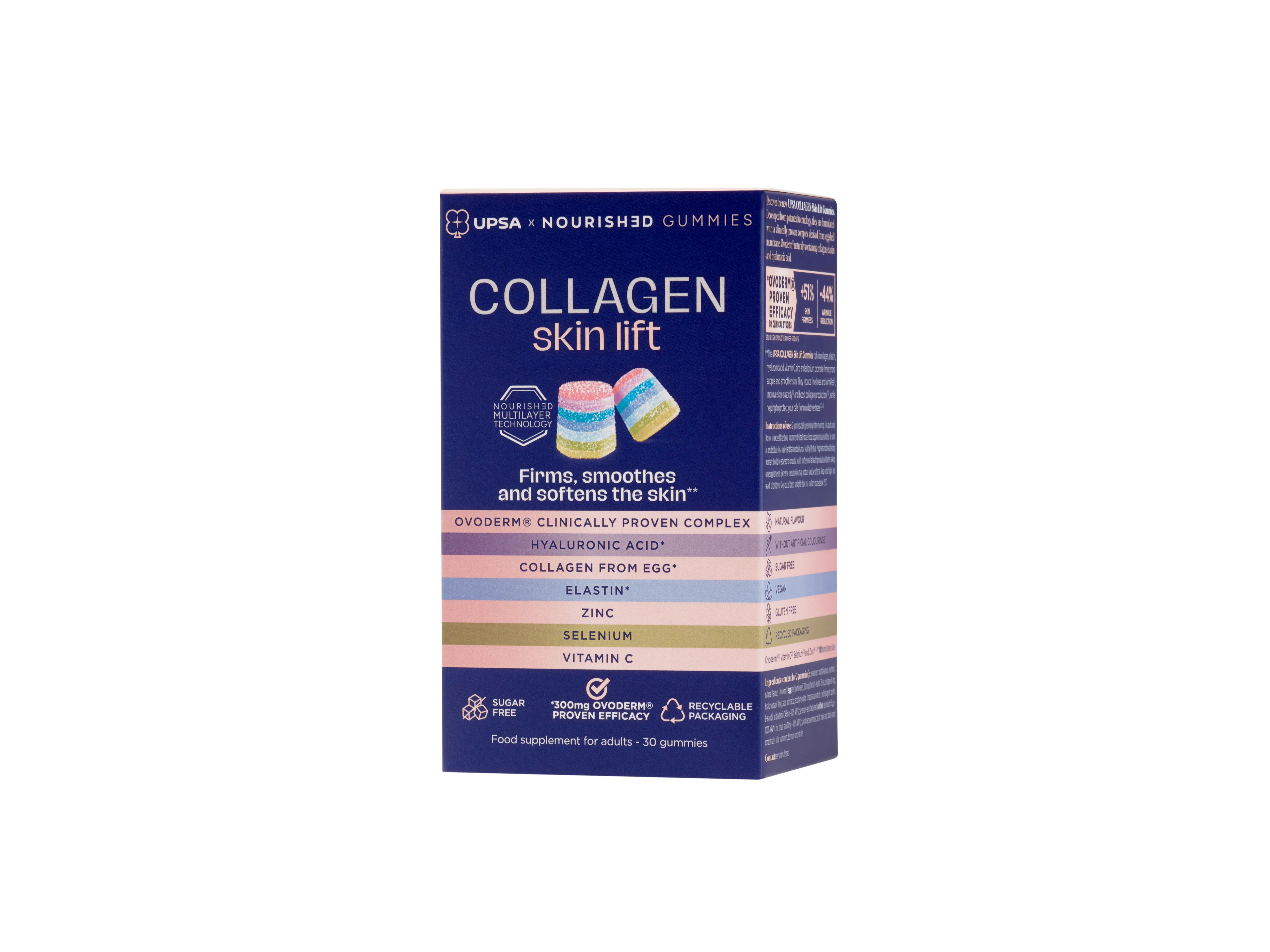 UPSA x Nourished 7-in-1 Collagen Skin Lift Gummies for Adults 30 Gummies - Image 3
