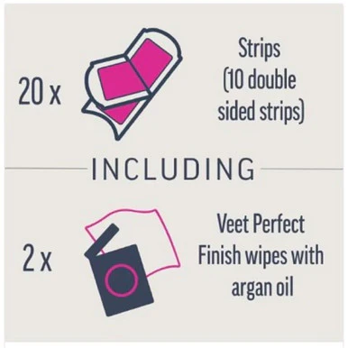 Veet Expert Cold Wax Strips Face Normal 20 Strips - Image 3