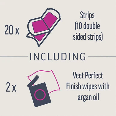 Veet Expert Cold Wax Strips Legs Normal 20 Strips - Image 5