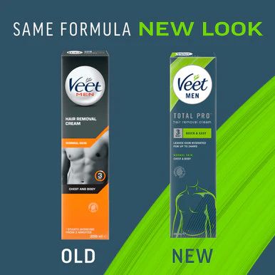 Veet Men Chest & Body Hair Removal Cream for Normal Skin 200ml - Image 3
