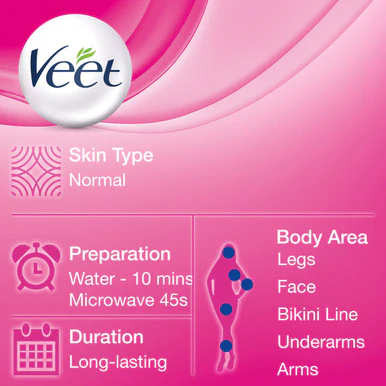 Veet Pure Inspirations Oriental Hot Wax Body & Face Essential Oils & Floral Vanilla 250ml - Image 9