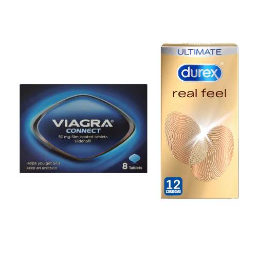 VIAGRA Connect 50mg 8 + Durex Real Feel Condoms