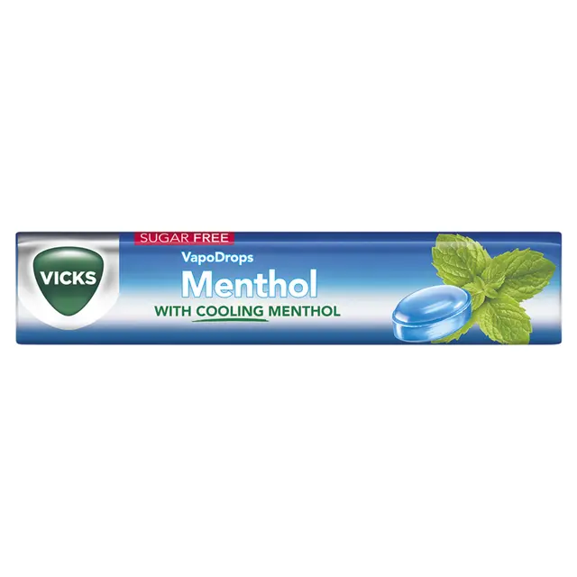 Vicks Throat Drops Menthol Flavour Sugar Free 42g